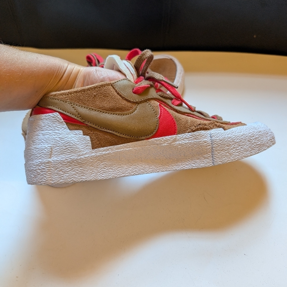 Nike Blazer Low x Sacai 'British Tan size 10 new with defect - Picture 14 of 14